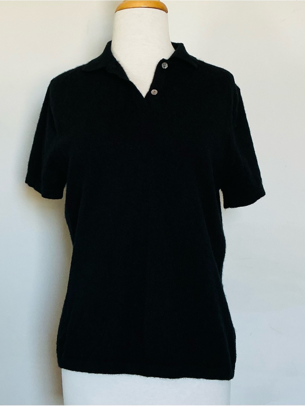 Valerie Stevens 100% Cashmere Polo sweater M